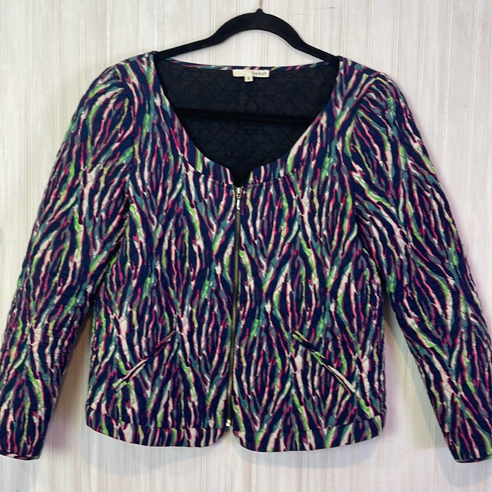 BA&SH QUILTED ZIP JACKET NEON 2